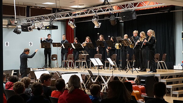 Orchester auf der Bühne