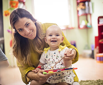 She's a little musician.